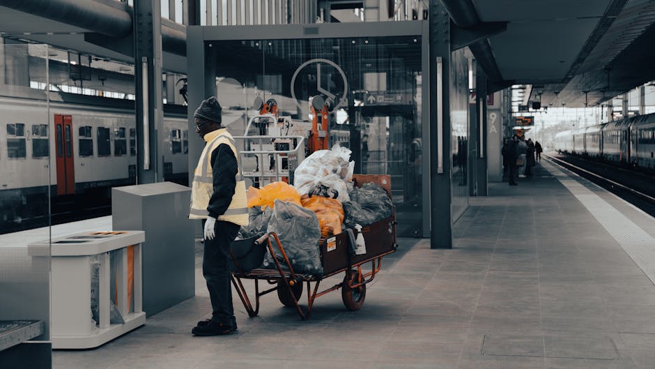 Rubbish collection near South Kensington station explained